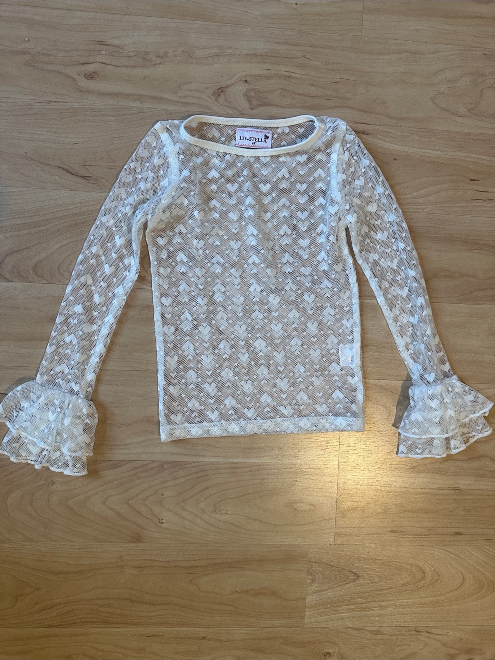 Liv & Stella Heart Layering Shirt - size 4T